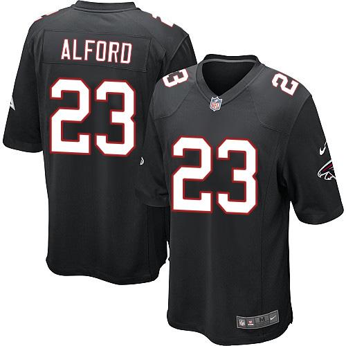 Nike Falcons #23 Robert Alford Black Alternate Youth Stitched NFL Elite Jersey